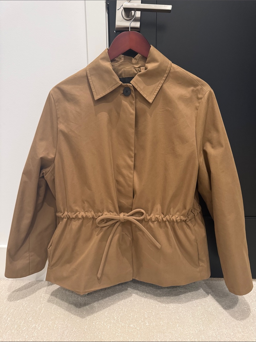 Zara belted parka like jacket. Worn once. Perfect condition. Size small.